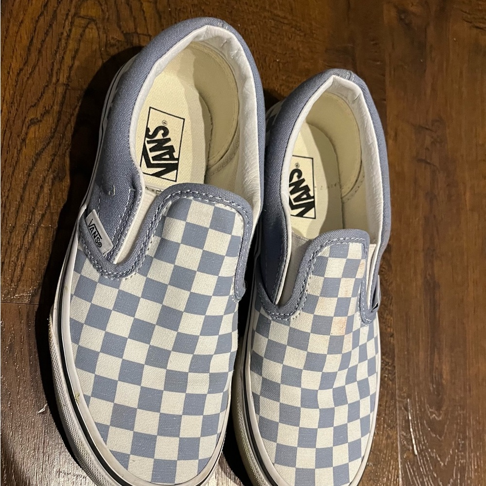 Checker box slip on sneakers